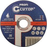 Диск CUTOP металл и нерж.  125*1,0*22,2