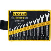 Набор ключей комбинированных Stayer, 12шт, 6-22мм