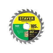 Диск пильный по дереву 185*30/20*24T Stayer Fast, быстрый рез