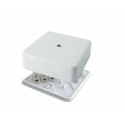 КР 50х50х20 ОП с клем. колодкой белая IP40 Коробка распаячная TDM