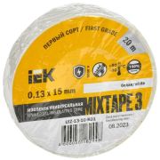 Изолента ПВХ 0.13х15мм (рул.20м) бел. IEK