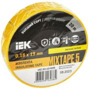 Изолента ПВХ 0.18х19мм желт. (рул.20м) IEK