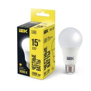 Лампа светодиодная ECO A60 15Вт грушевидная 230В 3000К E27 IEK