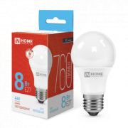 Лампа светодиодная LED-A60-VC 8Вт грушевидная 6500К холод. бел. E27 760лм 230В IN HOME