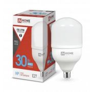 Лампа светодиодная высокомощная LED-HP-PRO 30Вт цилиндр 6500К холод. бел. E27 2850лм 230В IN HOME