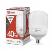 Лампа светодиодная высокомощная LED-HP-PRO 40Вт цилиндр 4000К нейтр. бел. E27 3800лм 230В с адаптером E40 IN HOME