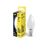 Лампа светодиодная Eco 7Вт C35 свеча 4000К нейтр. бел. E14 230В IEK