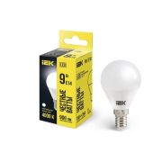 Лампа светодиодная Eco G45 9Вт шар 4000К нейтр. бел. E14 230В IEK