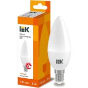 Лампа светодиодная ECO C35 5Вт свеча 3000К тепл. бел. E27 450лм 230-240В IEK