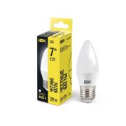 Лампа светодиодная Eco 7Вт C35 свеча 4000К нейтр. бел. E27 230В IEK