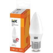 Лампа светодиодная ECO C35 9Вт свеча 3000К E27 230В IEK