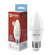 Лампа светодиодная LED-СВЕЧА-VC 8Вт свеча 6500К холод. бел. E27 760лм 230В IN HOME