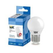 Лампа светодиодная ECO G45 5Вт шар 6500К E27 230В IEK