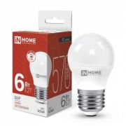 Лампа светодиодная LED-ШАР-VC 6Вт шар 4000К нейтр. бел. E27 570лм 230В IN HOME