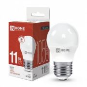 Лампа светодиодная LED-ШАР-VC 11Вт шар 4000К нейтр. бел. E27 1050лм 230В IN HOME