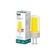 Лампа светодиодная COB 3Вт капсульная 4000К нейтр. бел. G4 230В керамика IEK