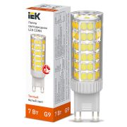 Лампа светодиодная CORN 7Вт капсула 3000К G9 230В керамика IEK