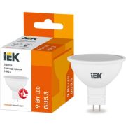 Лампа светодиодная MR16 софит 9Вт 230В 3000К GU5.3 IEK