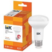 Лампа светодиодная ECO R63 8Вт 3000К тепл. бел. E27 720лм 230-240В IEK
