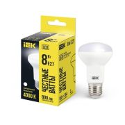 Лампа светодиодная Eco 8Вт R63 4000К нейтр. бел. E27 720лм 230-240В IEK