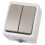 Выключатель 2-кл. открытой установки IP54 10А «Вуокса» TDM