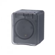 Розетка 1-м ОП AtlasDesign Profi54 16А IP54 250В с заземл. защ. шторки антрацит SE