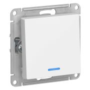 Выключатель 1-кл. СП AtlasDesign 10А IP20 (сх. 1а) 10AX с подсветкой механизм бел. SE