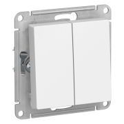 Выключатель 2-кл. СП AtlasDesign 10А IP20 (сх. 5) 10AX механизм бел. SE