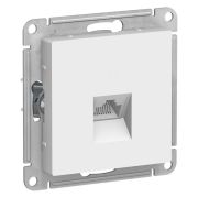 Розетка компьютерная 1-м AtlasDesign RJ45 кат.5E механизм бел. SE