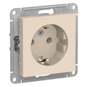 Розетка 1-м СП AtlasDesign 16А IP20 с заземл. механизм беж. SE