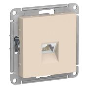 Розетка компьютерная 1-м AtlasDesign RJ45 кат.5E механизм беж. SE