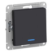 Выключатель 1-кл. СП AtlasDesign 10А IP20 (сх. 1а) 10AX с подсветкой механизм карбон SE