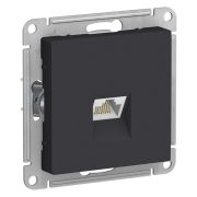 Розетка компьютерная 1-м AtlasDesign RJ45 кат.5E механизм карбон SE