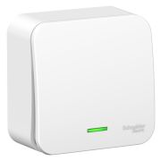 Выключатель 1-кл. ОП Blanca 10А IP20 (сх. 1) 250В с подсветкой с изолир. пластиной бел. SE