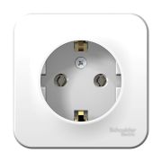 Розетка 1-м ОП Blanca 16А IP20 250В с заземл. без защ. шторок с изолир. пластиной бел. SE