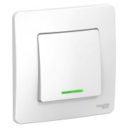 Выключатель 1-кл. СП Blanca 10А IP20 (сх. 1) 250В с подсветкой бел. SE