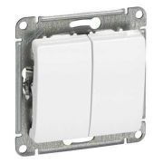 Выключатель 2-кл. СП Glossa 10А IP20 (сх. 5) 10AX механизм бел. SE