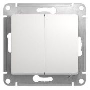 Переключатель проходной 2-кл. СП Glossa 10А IP20 (сх. 6/2) 10AX механизм бел. SE