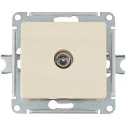 Розетка телевизионная TV Glossa коннектор механизм беж. SE