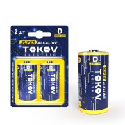 Элемент питания алкалиновый D/LR20  TOKOV ELECTRIC