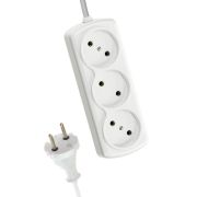 Удлинитель 3х5м 6А IP20 ПВС 2х0.75 КОСМОС