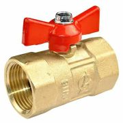 Кран шаровой DN-20 ПРАКТИК 130 бабочка ВхВ ГАЛЛОП