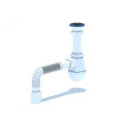 Сифон Ани 1 1/2*40 c гибкой трубой 40х40