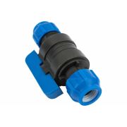 Кран ПЭ шар компресс Дн25х25 Ру16