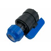 Кран ПЭ шар компресс Дн32х3/4