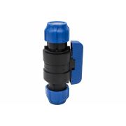 Кран ПЭ шар компресс Дн32х32 Ру16