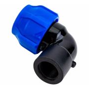 Отвод ПЭ компресс Дн25х1/2