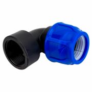 Отвод ПЭ компресс Дн25х3/4