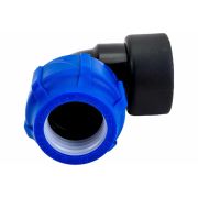 Отвод ПЭ компресс Дн32х3/4