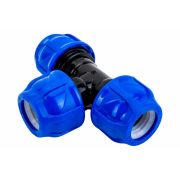 Тройник ПЭ компресс Дн20 Ру16